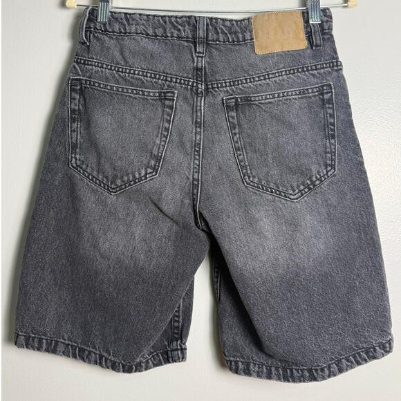 COTTON ON Baggy Denim Shorts Black Jorts. 90's/Grunge/Hip Hop. Size 28 Waist - Picture 3 of 5